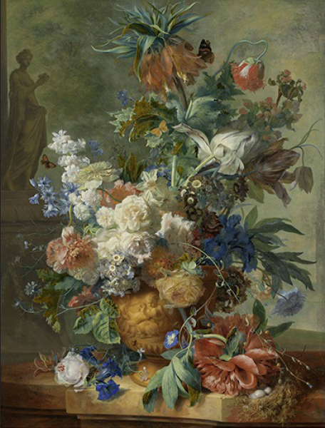Jan van Huysum Stilleven met bloemen 1723 600x600